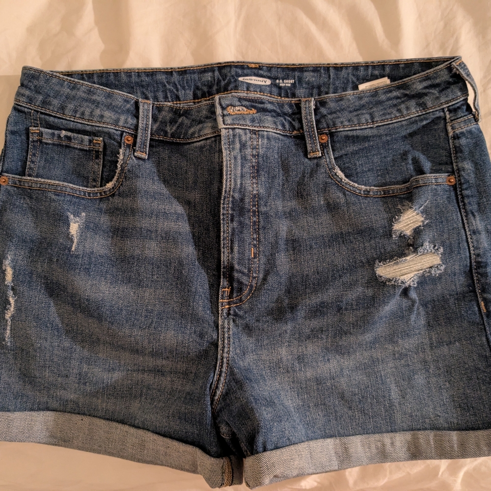Old Navy Distressed Blue Jean Shorts